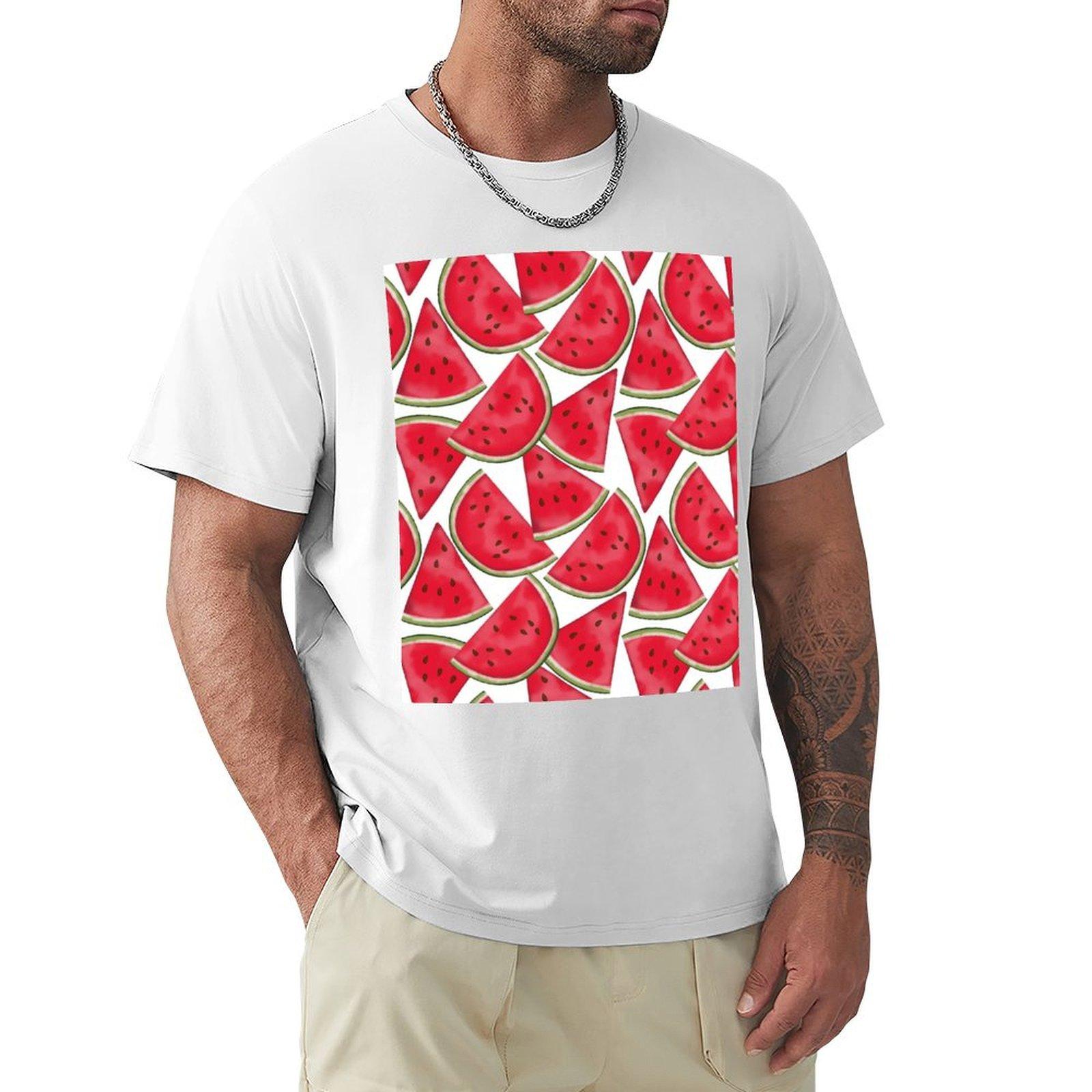 Watermelon pattern TShirt vintage graphic tee Blouse hippie clothes clothes for men S