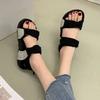 Fashion Open Toe Beach Woman Shoes on Offer Comfortable and Elegant Footwear 2025 Trend Summer Sale Luxury Wholesale Sandals for Women