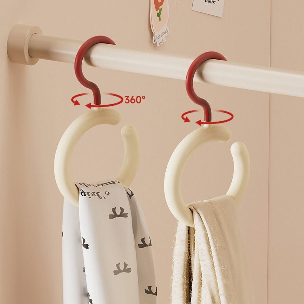 Kreisförmiger Kleiderbügelring Kleideraufbewahrungshaken Mehrzweck Rund Schal Krawattenbügel Zuhause
