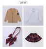 Children's British School Cardigan Three-Piece Set: Spring/Autumn Uniform for Primary and Kindergarten