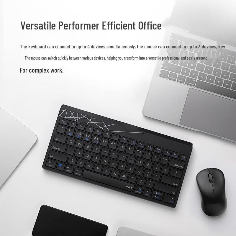 Rapoo 8000GT Wireless Bluetooth Keyboard Mouse Combo