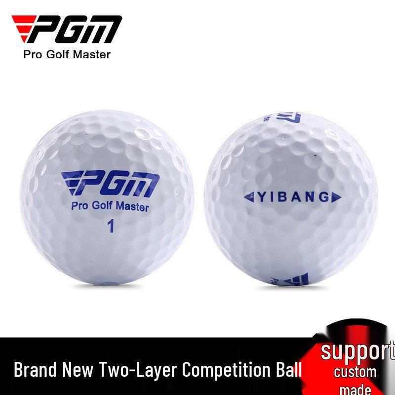 PGM 2-Piece Golf Balls - 352 Dimples, Synthetic Rubber Material, Competition Ready