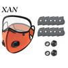 Face Mask with Filter Cycling & Breathing Valve, Reusable Carbon Dust Anti-fog Protective Goggles, Lightweight Protection Shield for Outdoor