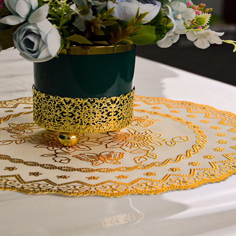European Style Hot-Stamped PVC Dining Placemat Set