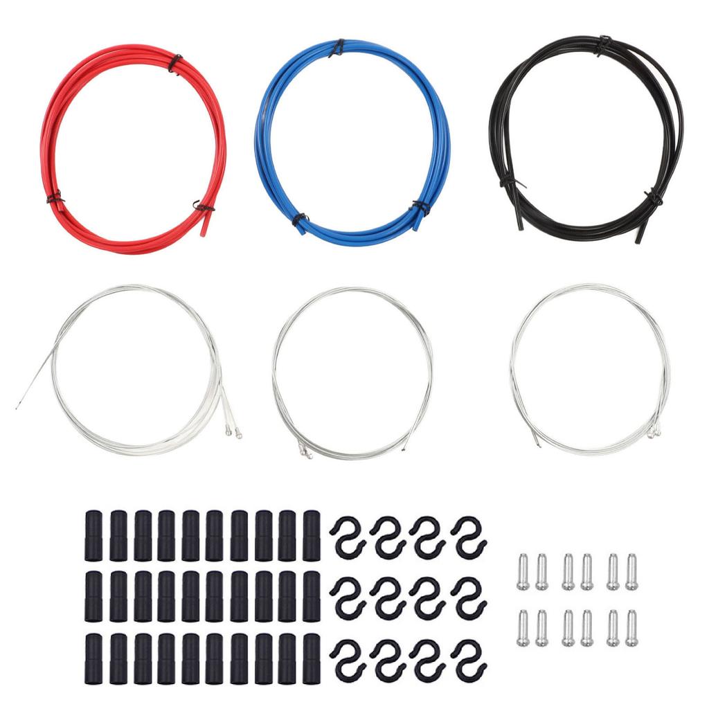 Bicycle Hydraulic Disc Brake Hose Complete Kit with Universal Bicycle Brake Hose Inner Cable End Cap
