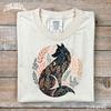 Folk Art Fox Shirt: Cottagecore Woodland Tee with Floral Design