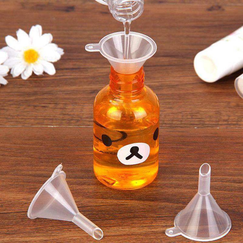 10 STÜCKE Mini-Kunststoff-Trichter für Parfüm-Diffusor-Flasche Kleine Öffnung Flüssigöl-Trichter Laborbedarf Werkzeuge