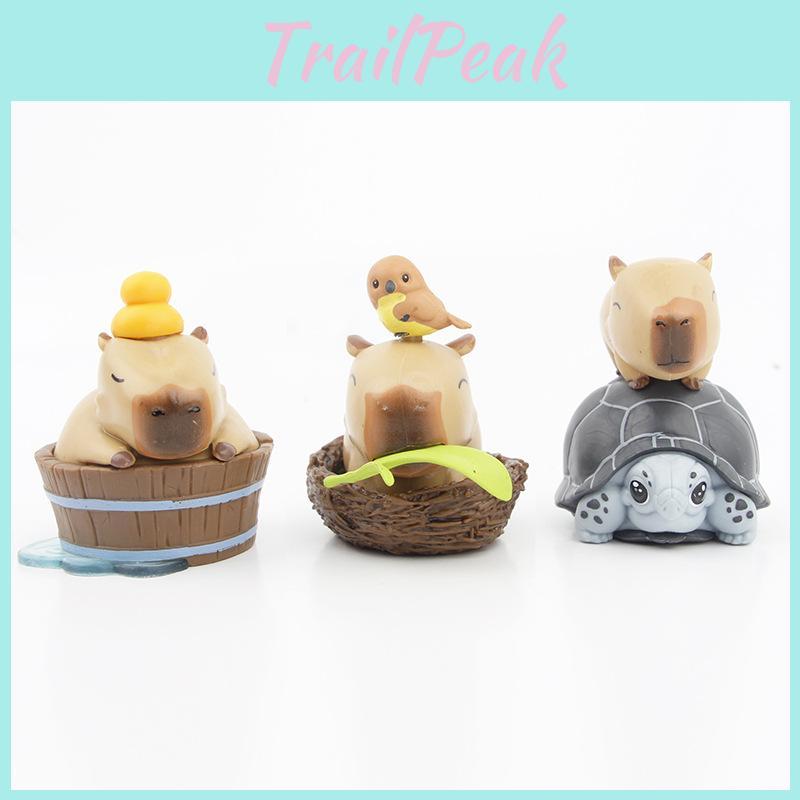 Endearing Capybara Pvc Blind Box Gashapon Toy Model Collectible Figurines Series