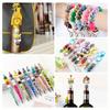 49PCS Bohemian style printed silicone beads, suitable for DIY handicrafts, creative keychains, bracelets, necklaces, etc