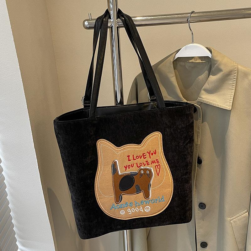 

Осінній дорожній рюкзак, жіноча сумка 2024 року, нова сумка в стилі коледжу, корейська версія великої сумки через плече під пахву чорний