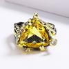 2026 Irregular Black Gold Ring Necklace Stud Earrings Jewelry Three-piece Party Jewelry