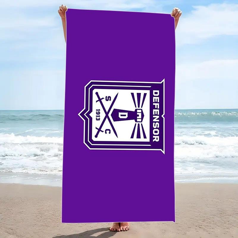 Defensor Sporting Print Beach Towel, Large Soft Quick Dry Towel for Beach Camping Swimming
