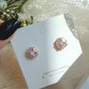 Nirupa Damenkreis Gold Zirkonia Ohrringe Elegant