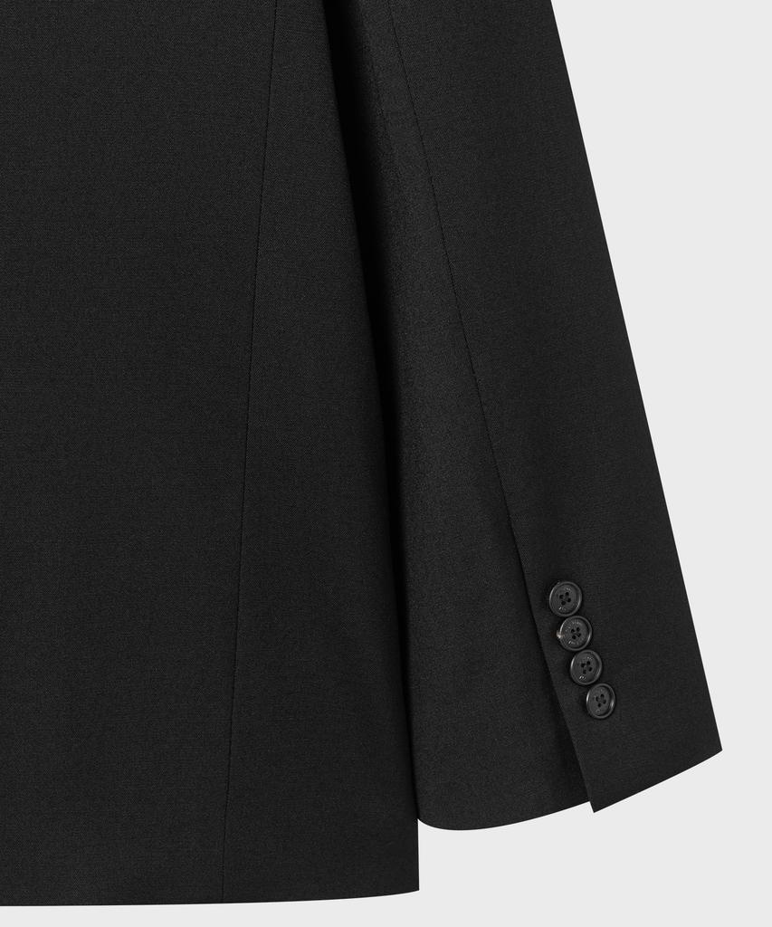 Nonblank Merino Wool Semi-Oversized Jacket_Black