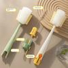 5 In 1 Cleaning Brush Sponge Brush Multifunctional Detail Brush Long Handle 360° Rotation Thermos Cup Brush Multipurpose Household Cleaning Tools