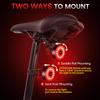 DON PEREGRINO M2 Bicycle Tail Light with Battery Life 5 2 Waterproof and Rechargeable 90-Hour - Modes, Quick-Release Brackets,
