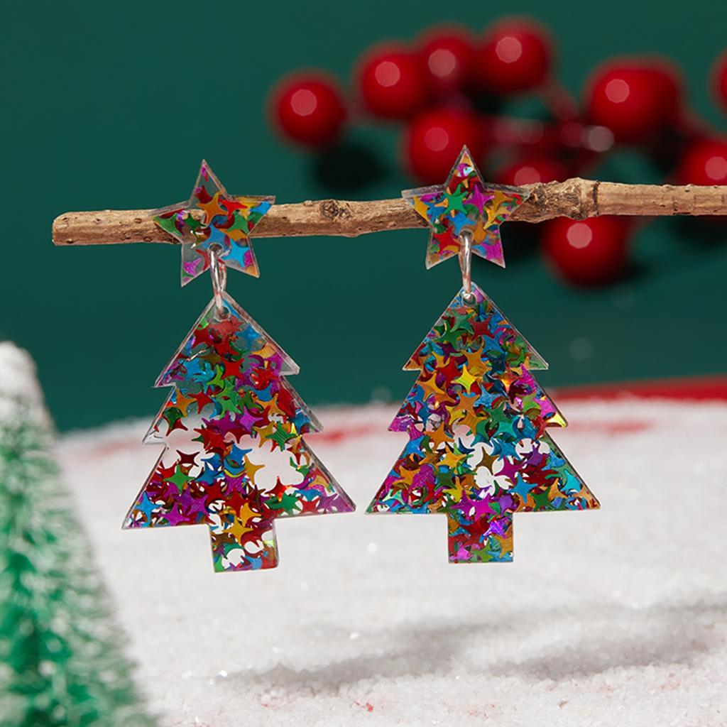 Christmas Series Popular Funny Red Cap Cute Sweater Snowman Pants Drop Earrings for Women unique design Jewelry Present