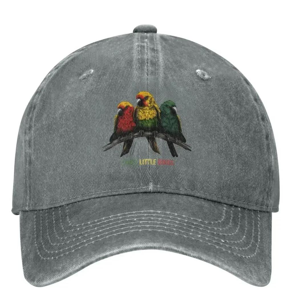 Three Little Birds Baseball Cap Summer BobMarley Reggae Jamaica Trucker Hat Hip Hop Hats Unisex Men Stylish Baseball Caps