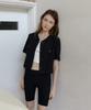 Unnout Summer Tweed Jacket - Black