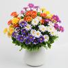 5 Pcs Faux Daisies Bundles UV Resistant Artificial Flowers Realistic Fake Fall Flowers with Bendable Stems for Flower Arrangement Indoor Decorations