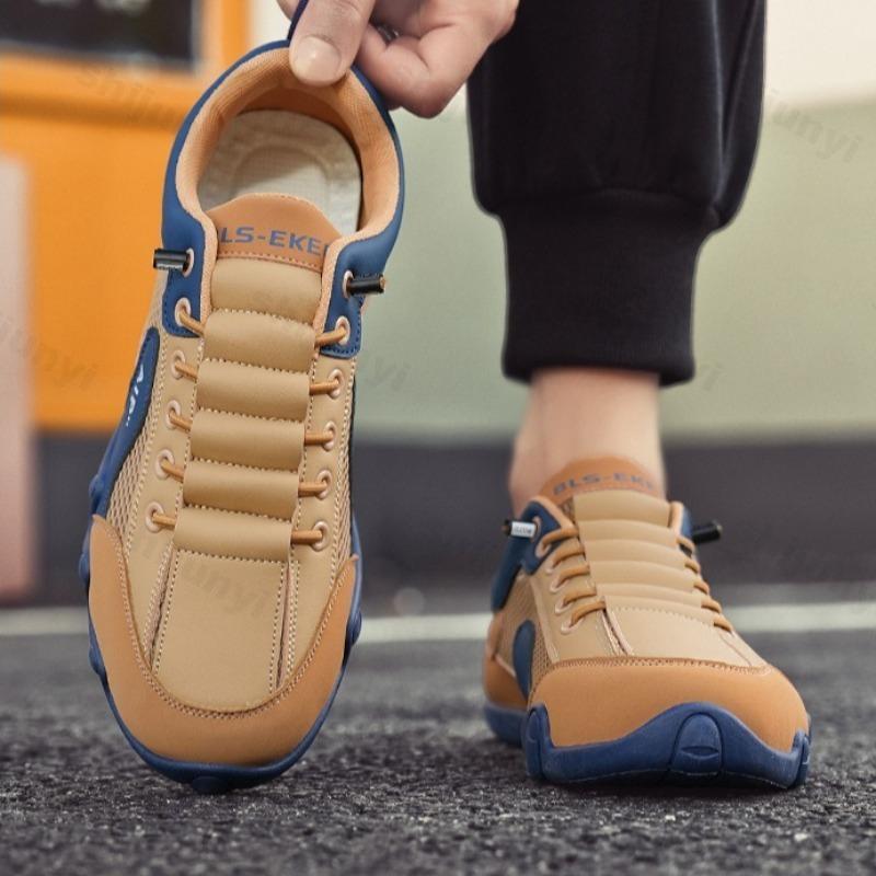 Fashion Summer Men Casual Sneaker 2025 New Breathable Comfortable Outdoor Walking Sports Shoes Fashion PU Leather Male Casual Shoes