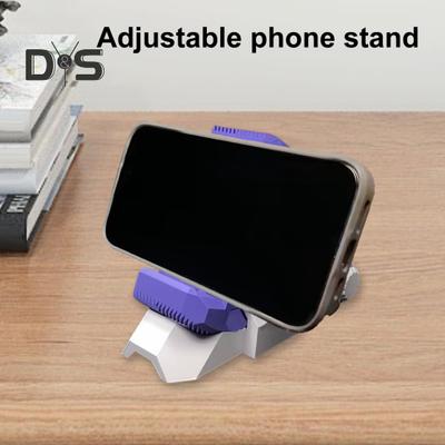 3D Printed Phone Stand Herringbone Gear Semicircular Phone Holder Universal Angle Adjustable Phone Stand for Home Travel Outdoor Use