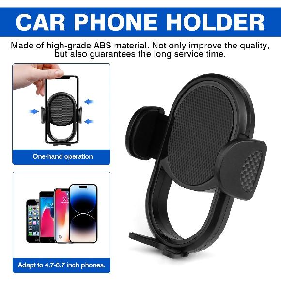 Autorder Phone Holder For Toyota Tundra -2025 2026/Sequoia -2025 2026 Accessories Center Console Dashboard Organizer With Gopro Mount And Card Slot