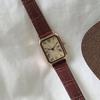 Orologi Retrò Classici Casual Quadrante al Quarzo Cinturino in Pelle Orologio Rettangolare Orologi da Polso alla Moda per Donne