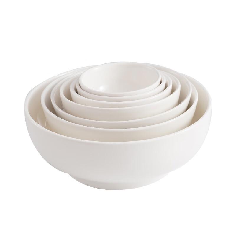 Pure White Ceramic Rice Bowls