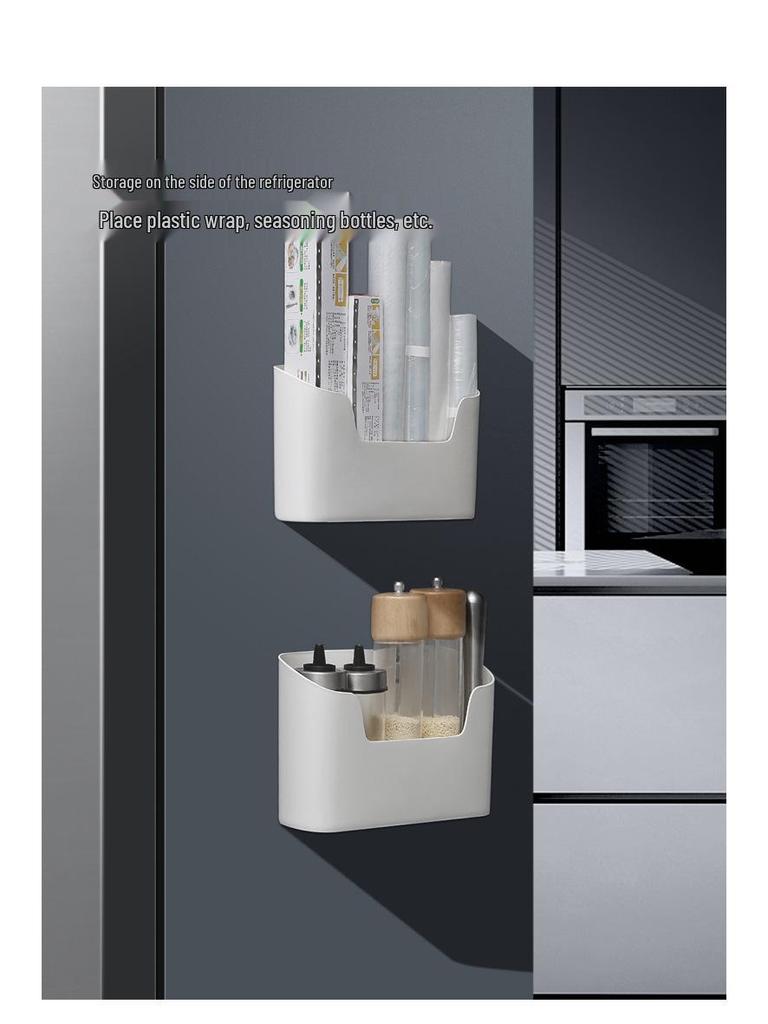 Ohne Bohren Wandmontierte Aufbewahrungsbox für Küchen- & Badezimmer-Kleinkram