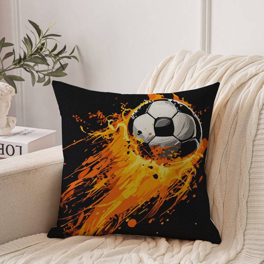 Football Print Pillow Case Home Decor Throw For Sofa Bed Car Room Decor Gift Idea