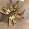 Mary Jane fairy with skirt single shoes girl 2025 new summer shallow mouth evening breeze flat bottom one pedal grandma laden shoes