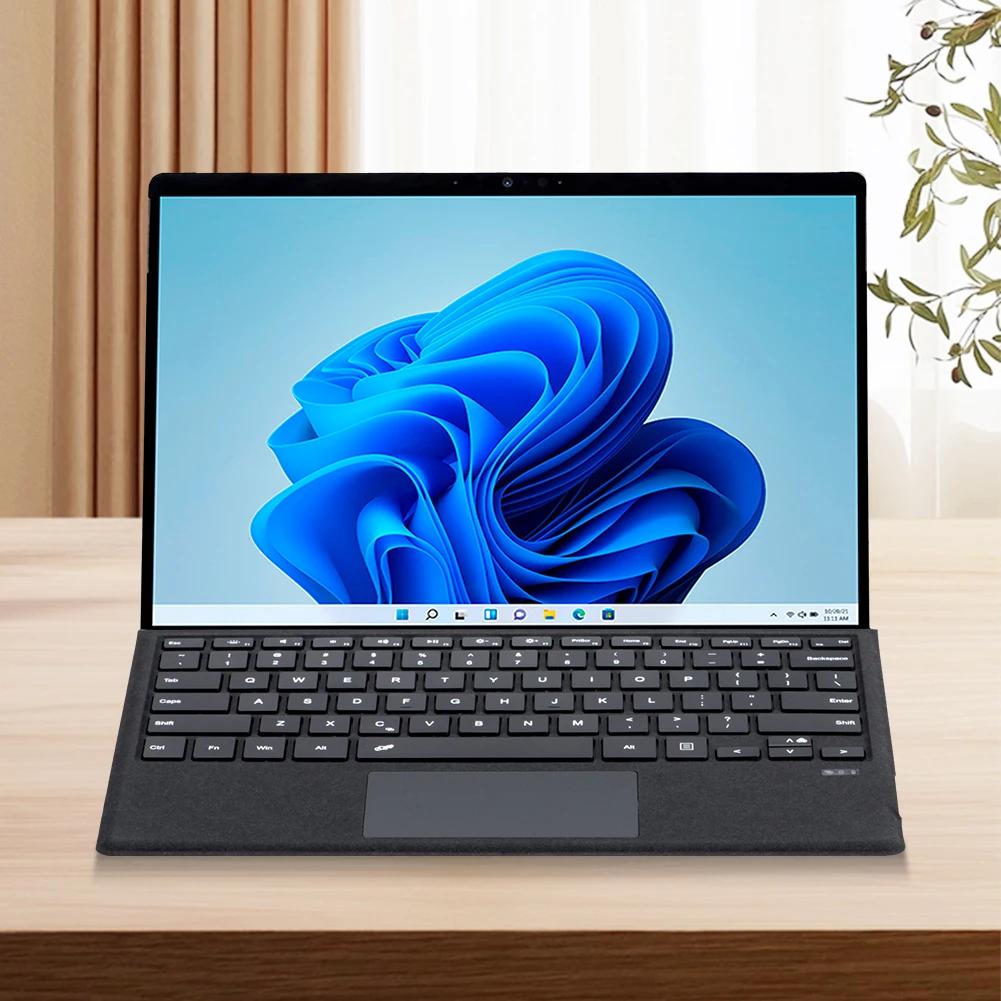 Portable Wireless Keyboard Bluetooth-Compatible Type Cover Keyboard Trackpad Keyboard for Microsoft Surface Pro 3/4/5/6/7/7 Plus
