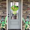 4Pcs Patrick's Day Luck Door Sign Front Door Hanging Sign Paper Plaques Hanging Ornament for Door Wall Decoration