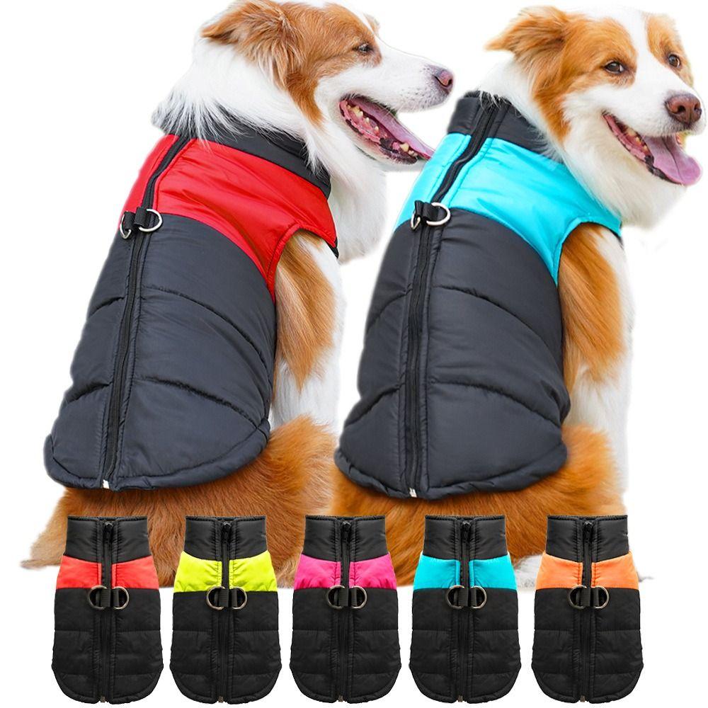 

Windproof Dog Jacket Waterproof Dog Clothes Zipper Puppy Clothing for Small Medium Large Dogs L зелений