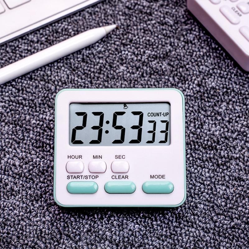 Digital Kitchen Timer Magnetic Countdown Up Cooking Timer Loud Alarm Magnet & Stand Large Display Classroom Timer Gift