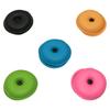 5Pcs Earphone Carry Case Round Assorted Colors Winder Design Strong Plastic Earphone Storage Bag