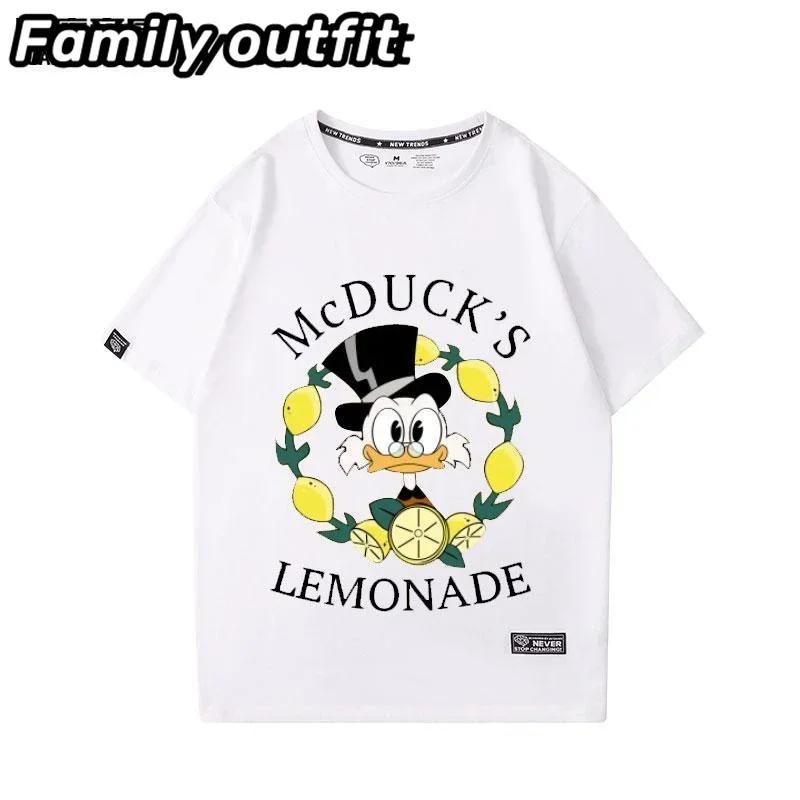 

Модный бренд DUCK TALES Скрудж Макдак 202 Новая летняя высококачественная мужская футболка с коротким рукавом Женская футболка Модная детская футболка 4XL
