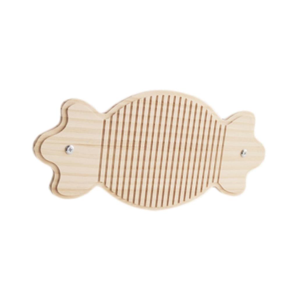 Rabbit Scratching Board Grinding Claw Pad Rabbit Toys Wooden Mat Playing Scratching Pad for Small Animals Supplies Hamster