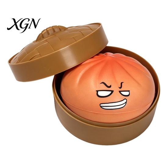 Stress Relief Toy Steamed Bun Squeeze Soft TPR Fidget Portable Fun Vent for Kids And Adults Office Desk Reliever Ball