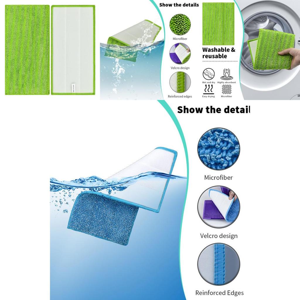 Super Absorbent Microfiber Mop Heads For Swiffer Wetjet Perfect For Efficient Cleaning