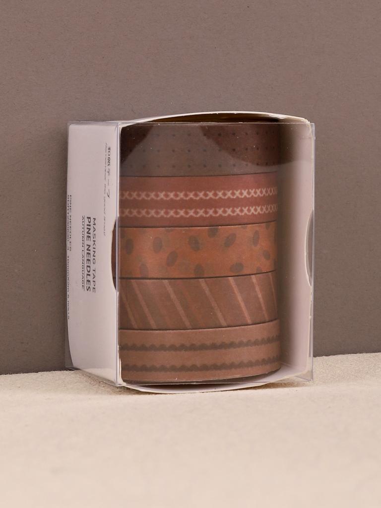 5 Rollen/Box Vintage Washi Tape Scrapbooking Washi Tape Set Schulbedarf Dekorative Klebestreifen Herbst Schreibwaren Abdeckband