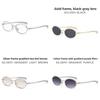 Vintage Metal Oval Sunglasses With Uv400 Protection For Fashionable Men And Women