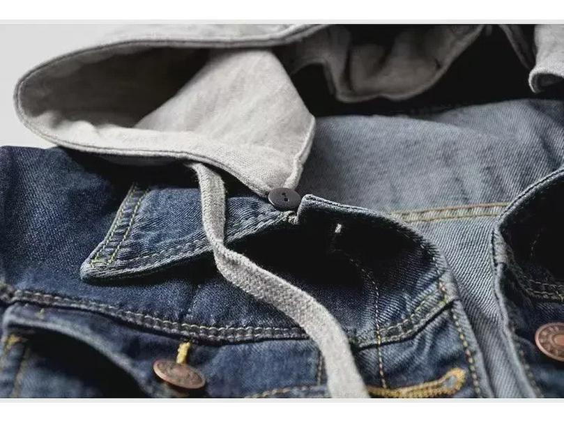 2024 Women's Slim Hooded Denim Jacket - Japanese & Korean Style, Long-Sleeved Short Spring & Autumn Coat