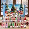 Holiday Party Favors 2026 Christmas Gnome Advent Calendar, 24 Day Countdown Box Set with Faceless Themed Desktop Ornaments Plush Dolls, Xmas for Tree