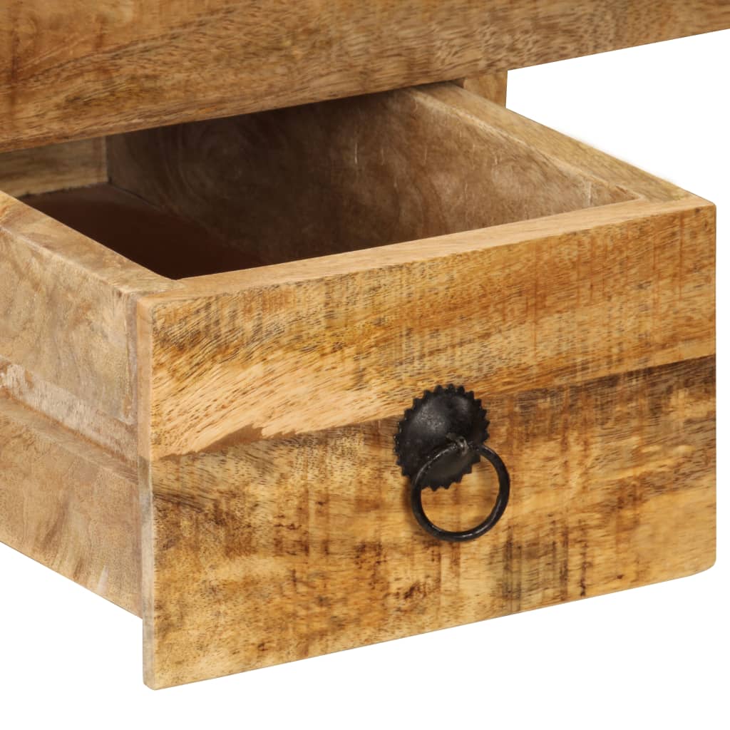 Mango Wood Solid Desk with 2 Drawers 110 X 50 X 77 Cm