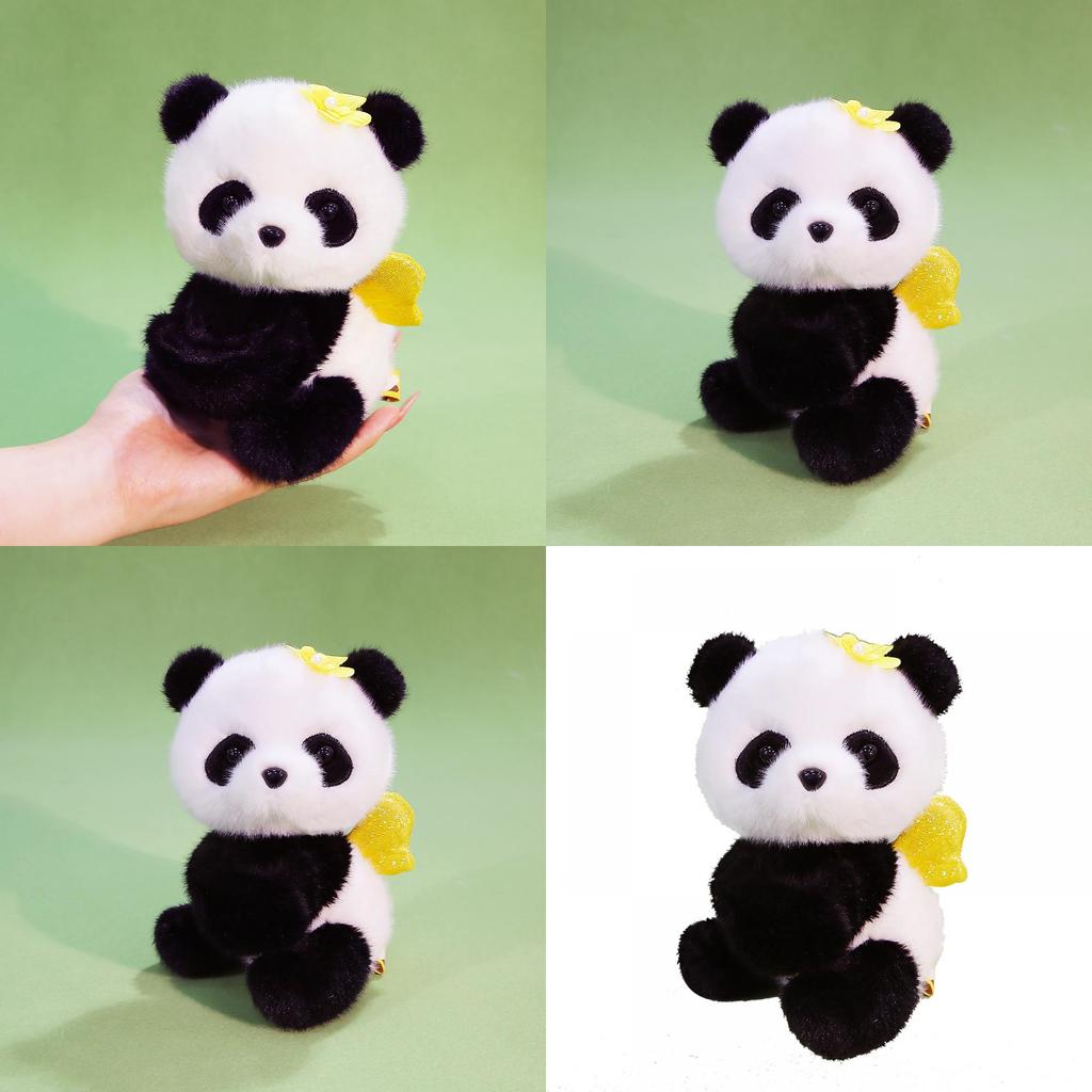 Plush Panda Toy With Soft Polyester Filling For Kids Birthday Gift