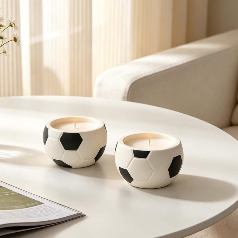 Football Silicone Candle Molds For Handmade Candle Holder Chocolate Making Storage Box Concrete Planter Epoxy Resin Art