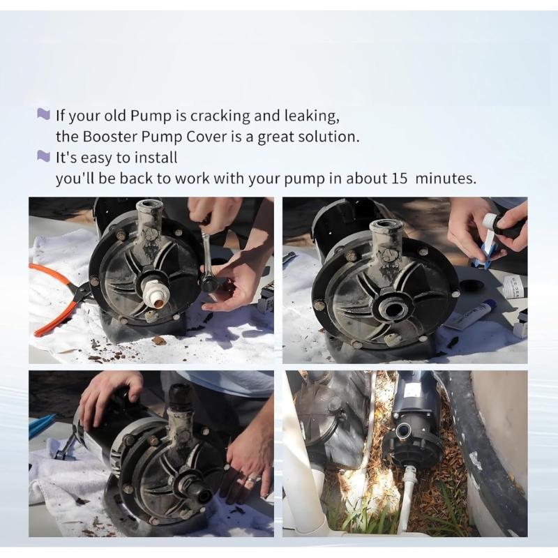 R0536300 Pump Housing Pool Replacement Part Pool Pump Body Plastic Texture Pump Housing Suitable for Pool Circulation