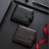 Men's Leather Zipper Wallet: Large Capacity Card Holder with Coin Purse